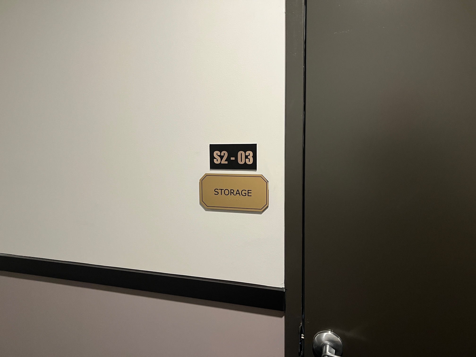 Storage Interior Signage