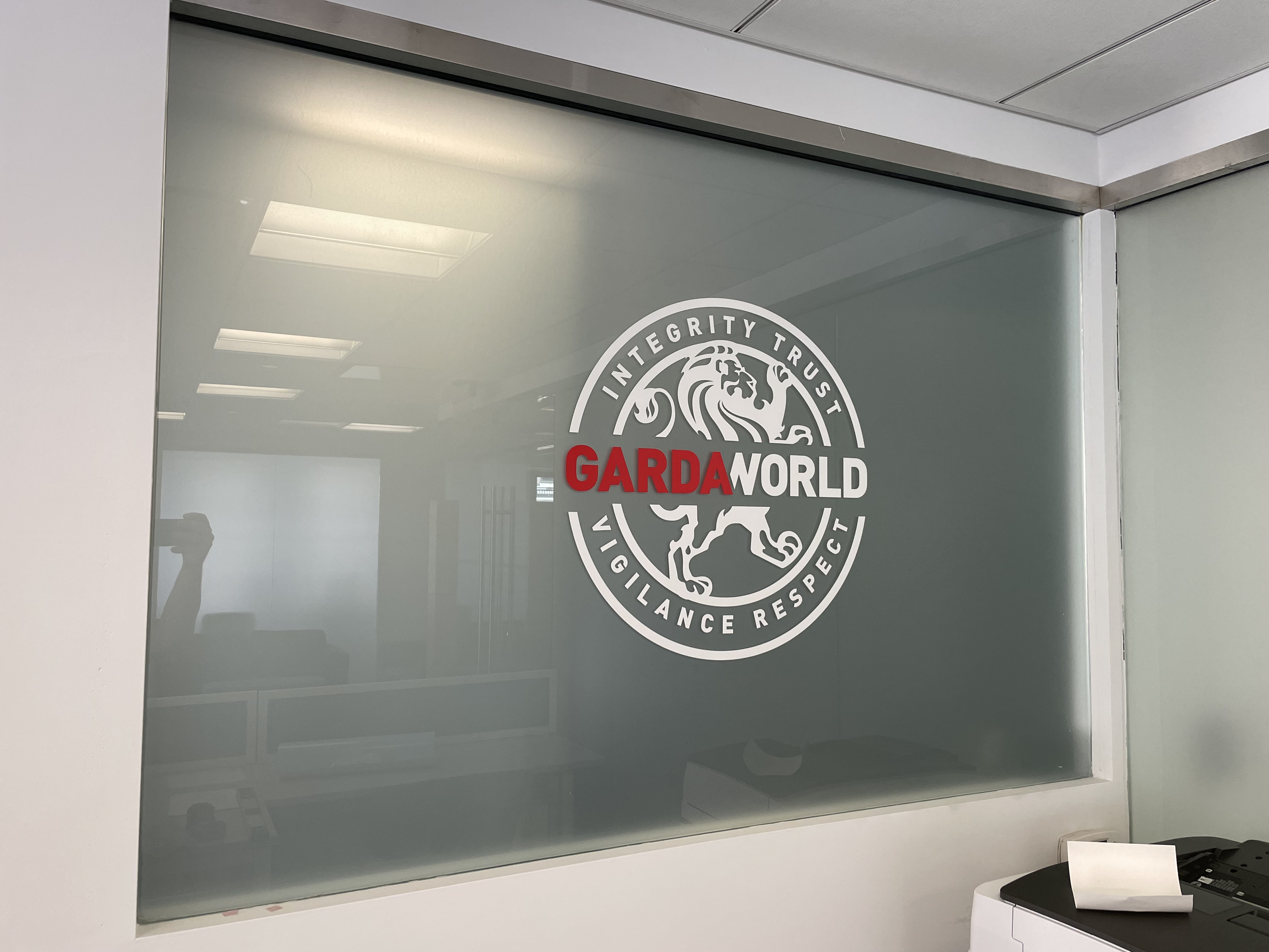 Frosted Vinyl Window Graphics