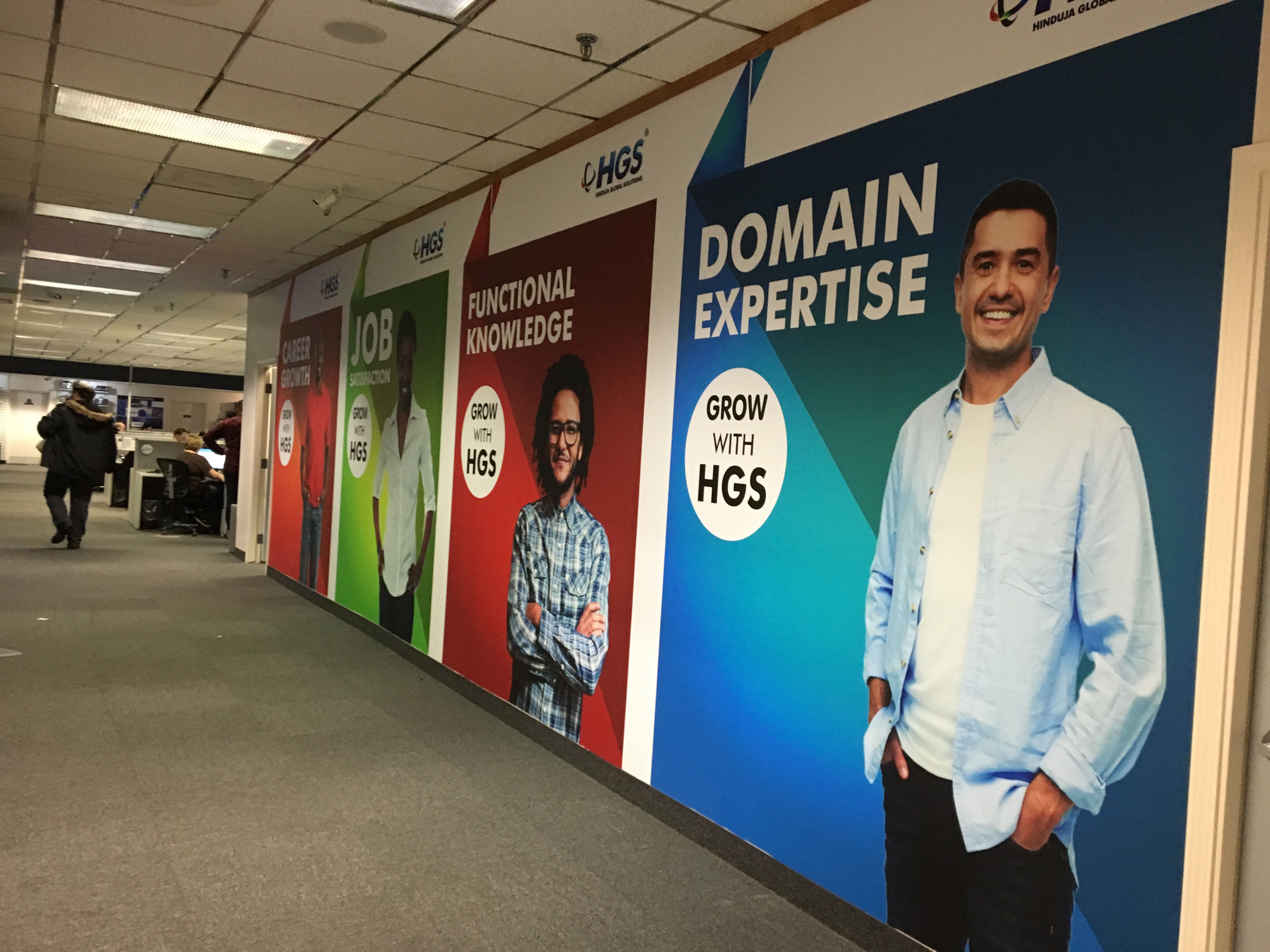 Interior wall graphic for HGS