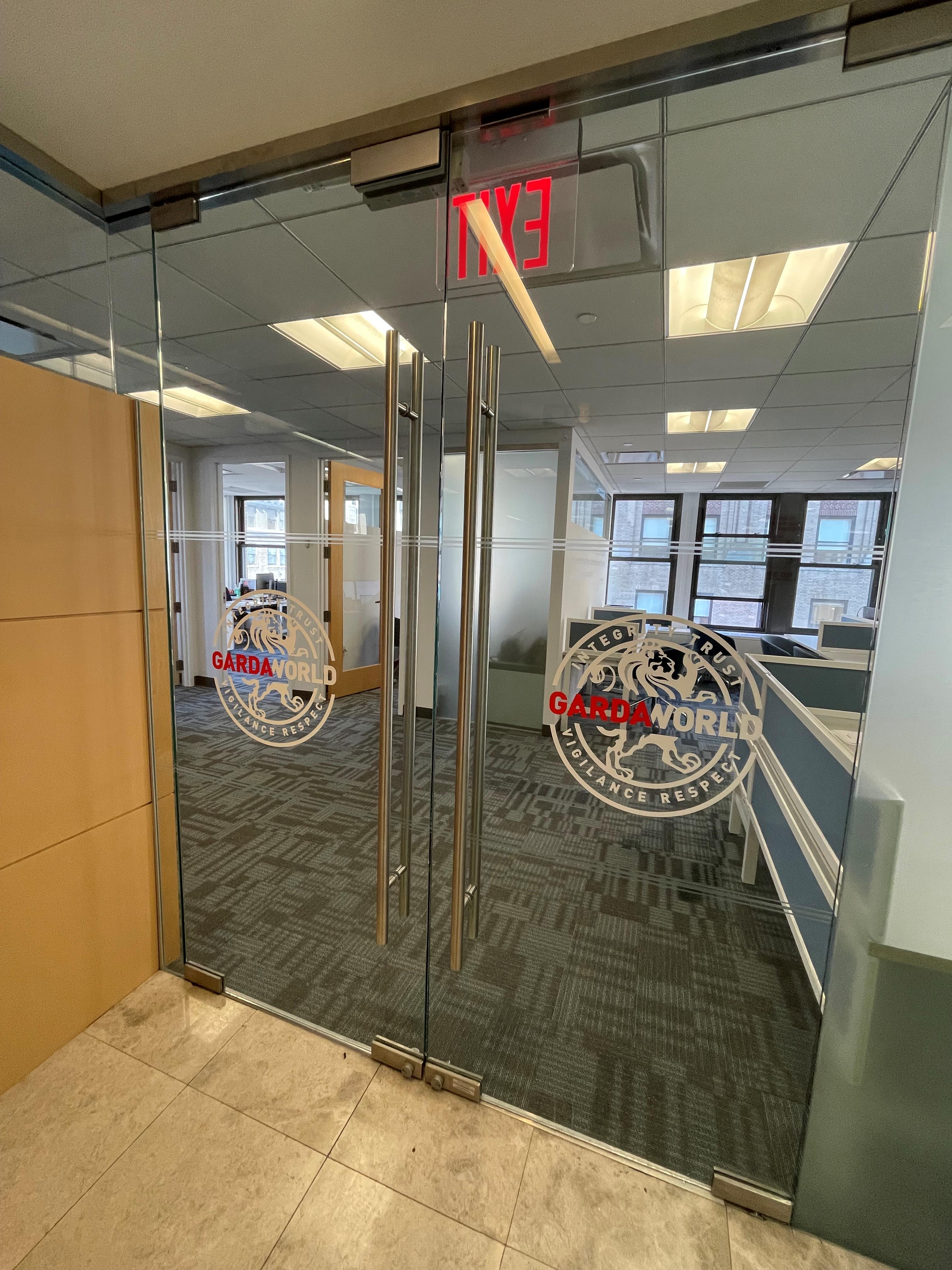 Frosted Vinyl Window Graphics