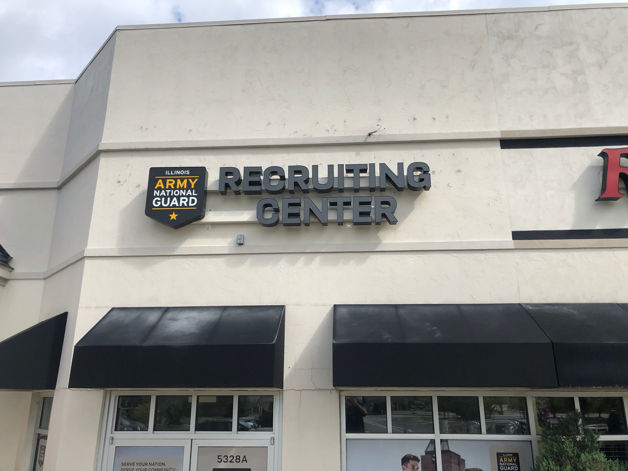 Channel letter building sign