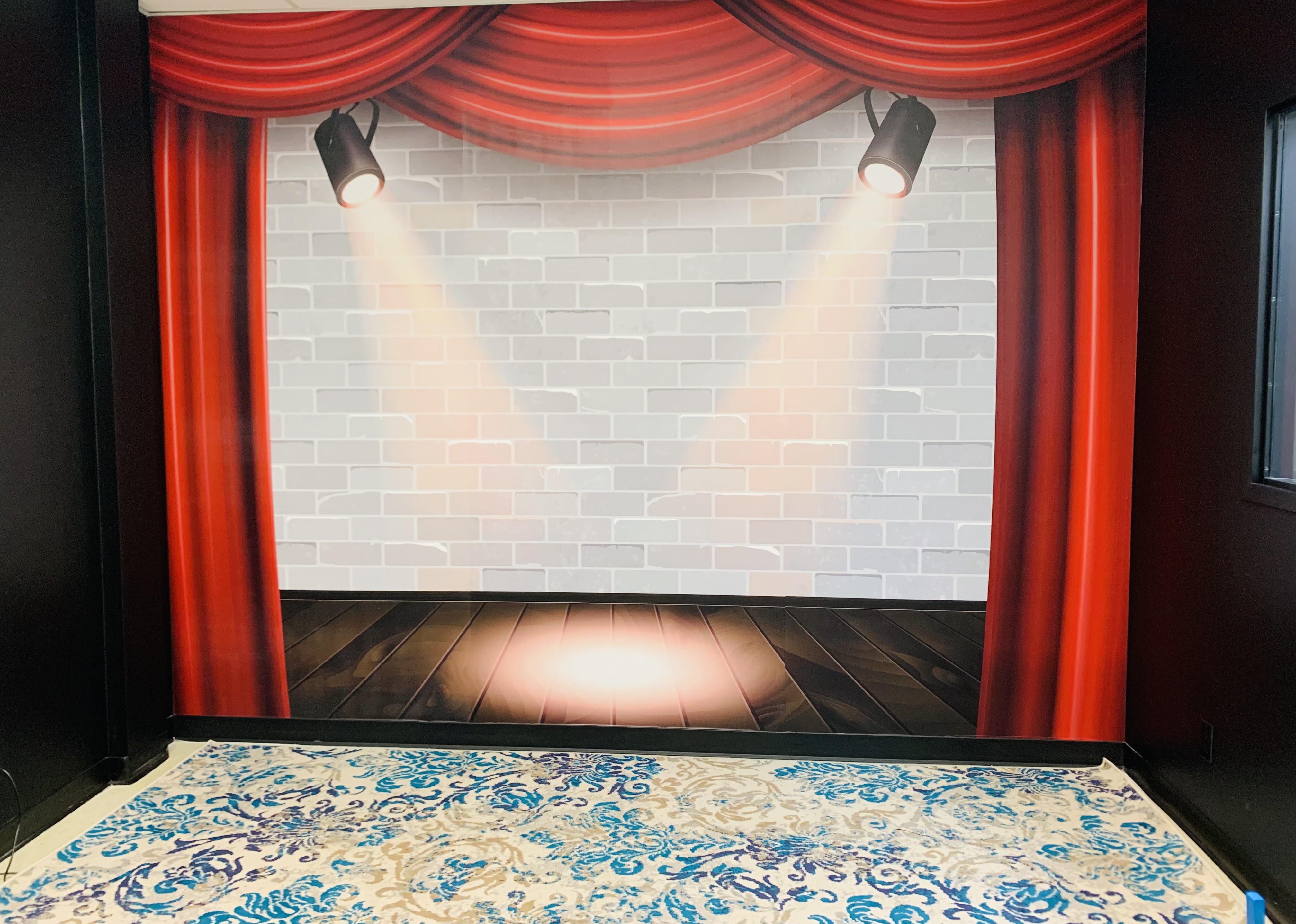 Stage and Spotlight Wall Graphic