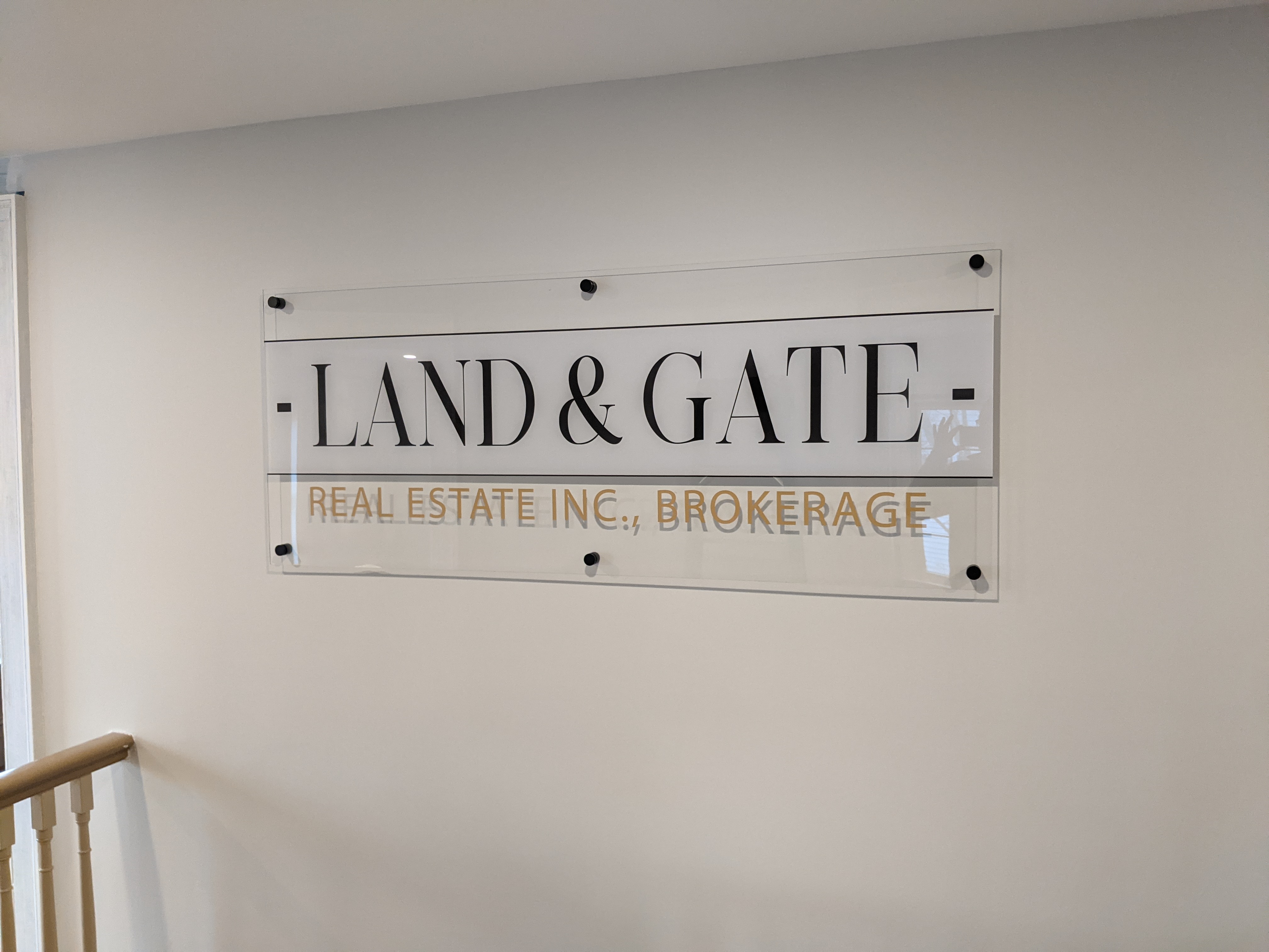 Land & Gate Standoff Sign