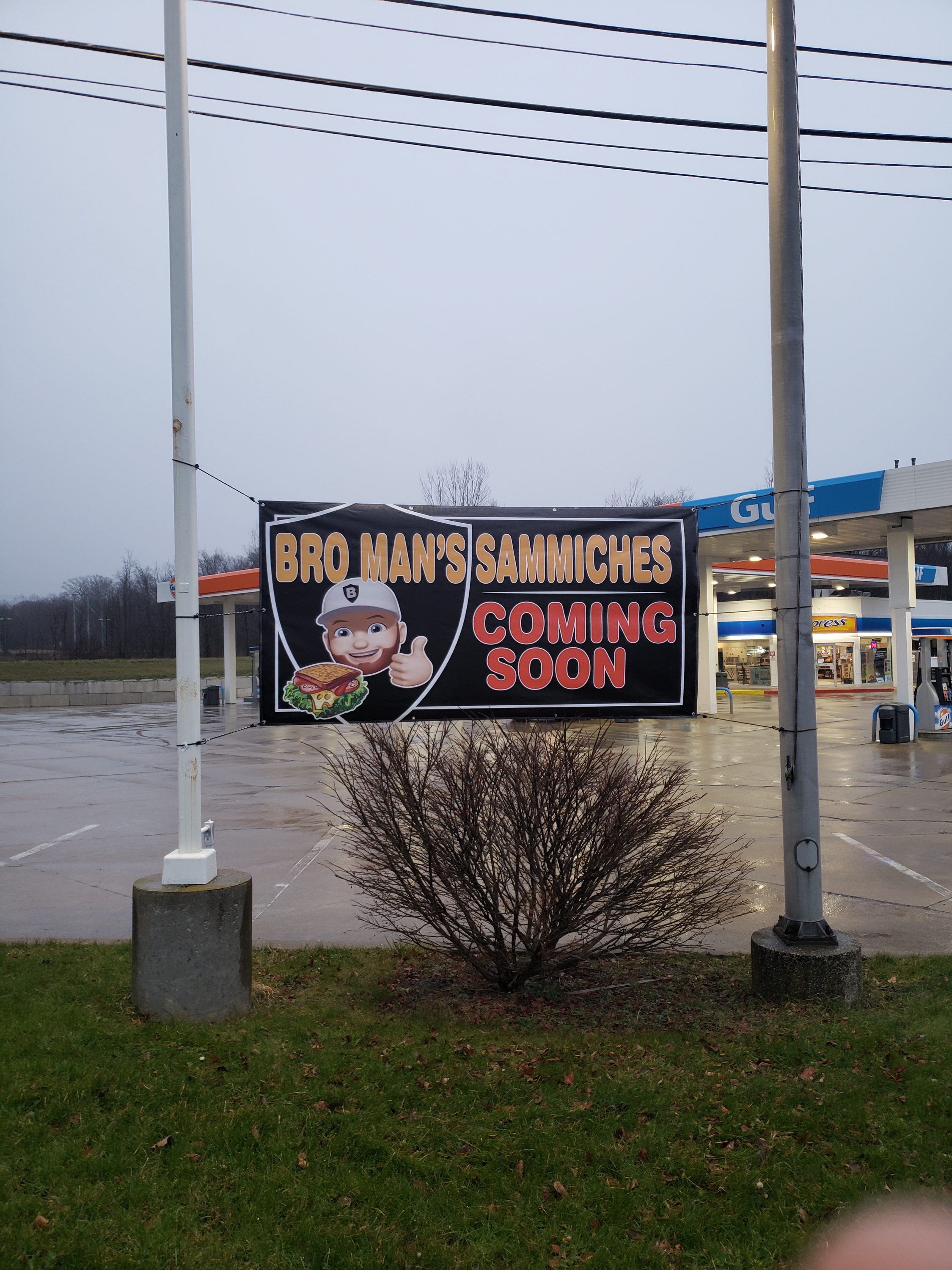 Bro Man's Sammiches Coming Soon Banner