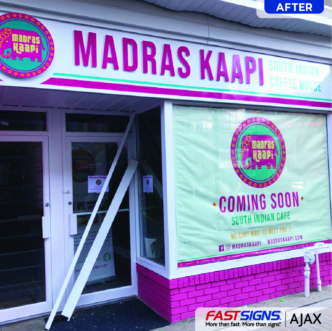 Madras Kaapi Exterior Signage