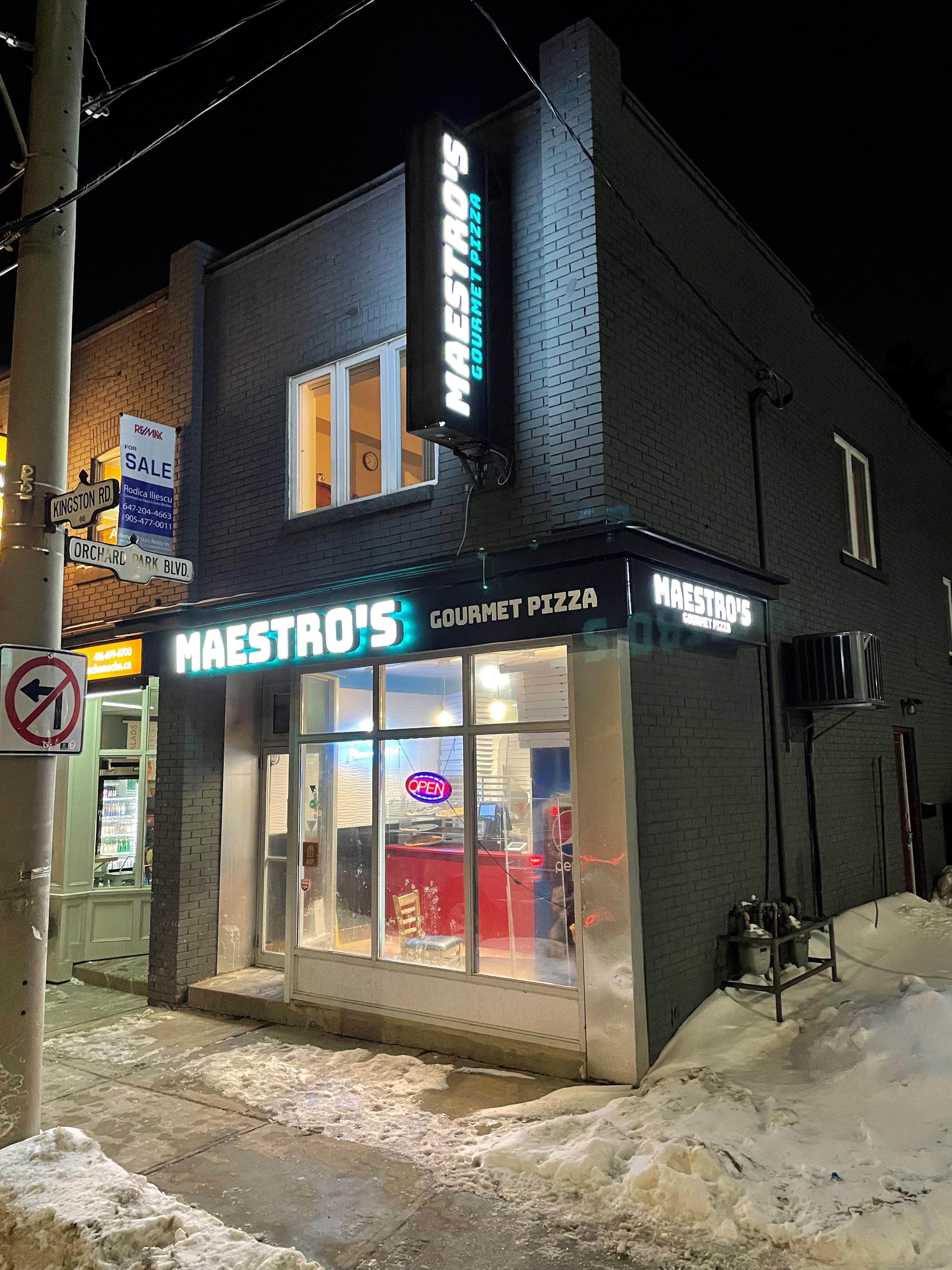 Maestro's Pizza Channel Letters