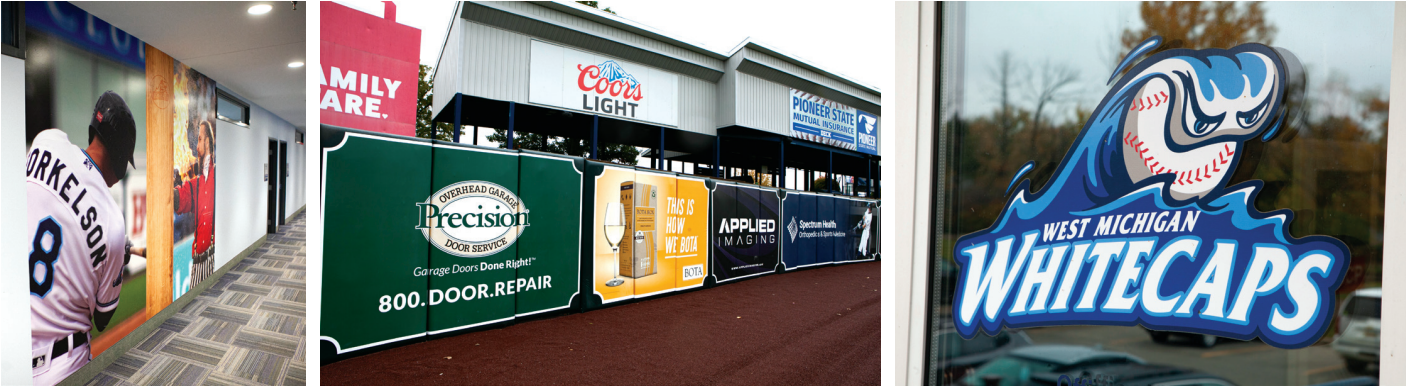 West Michigan Whitecaps signage