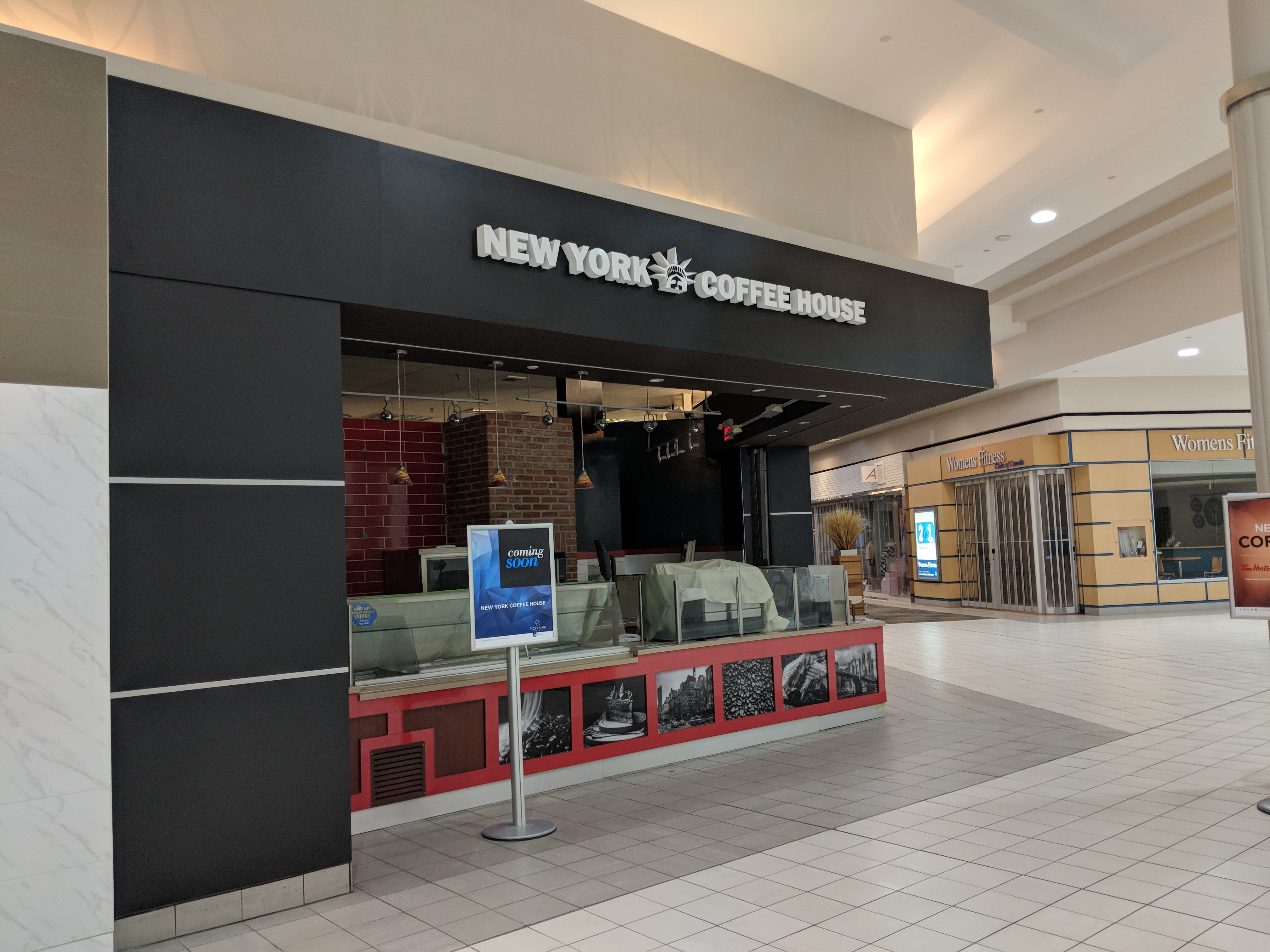 New York Coffee House Storefront Signage