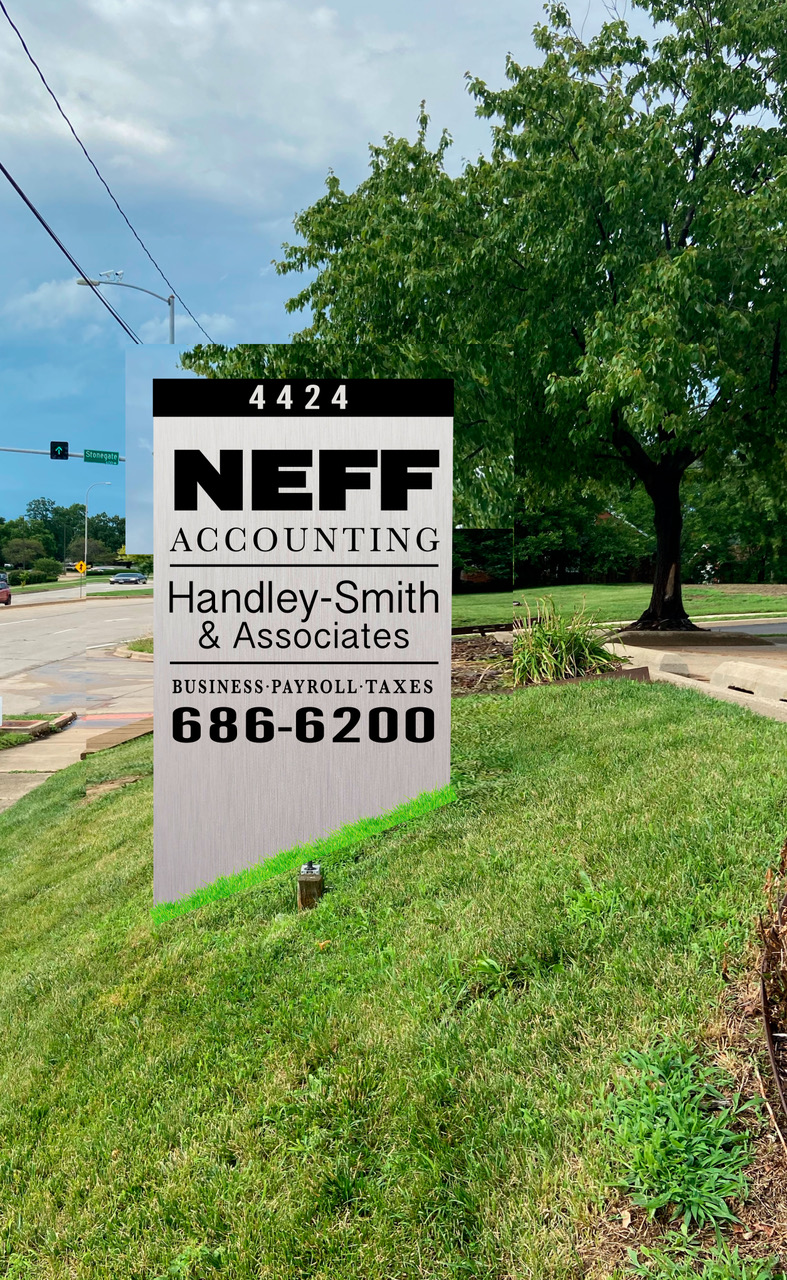 Exterior Signage for Neff Accounting