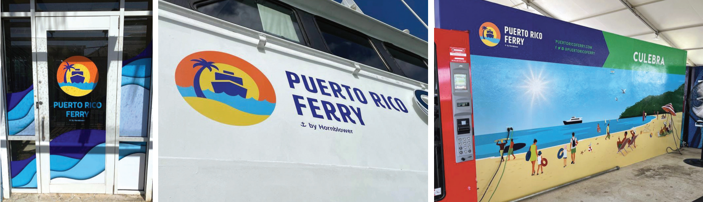 Puerto Rico ferry signs