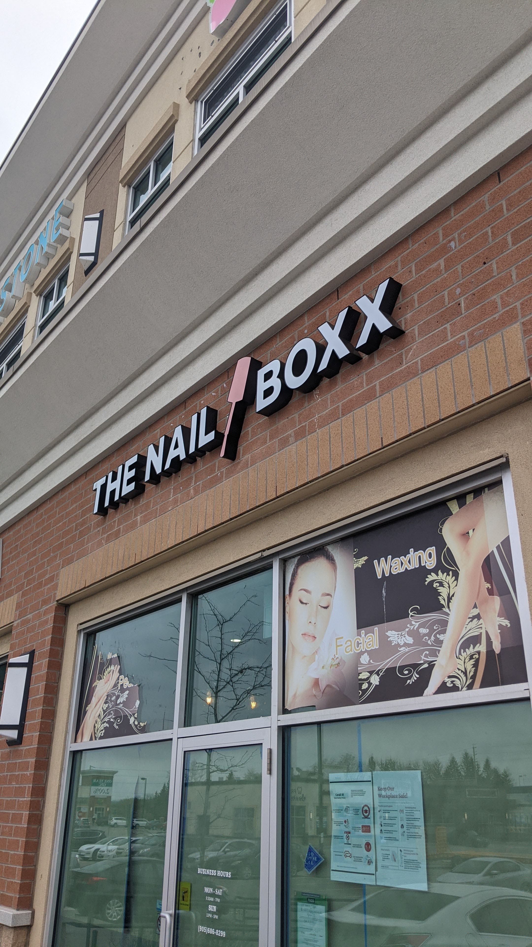 The Nail Boxx Channel Letters