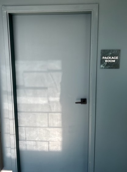 Package Room sign