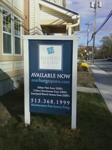 Property management post & panel sign