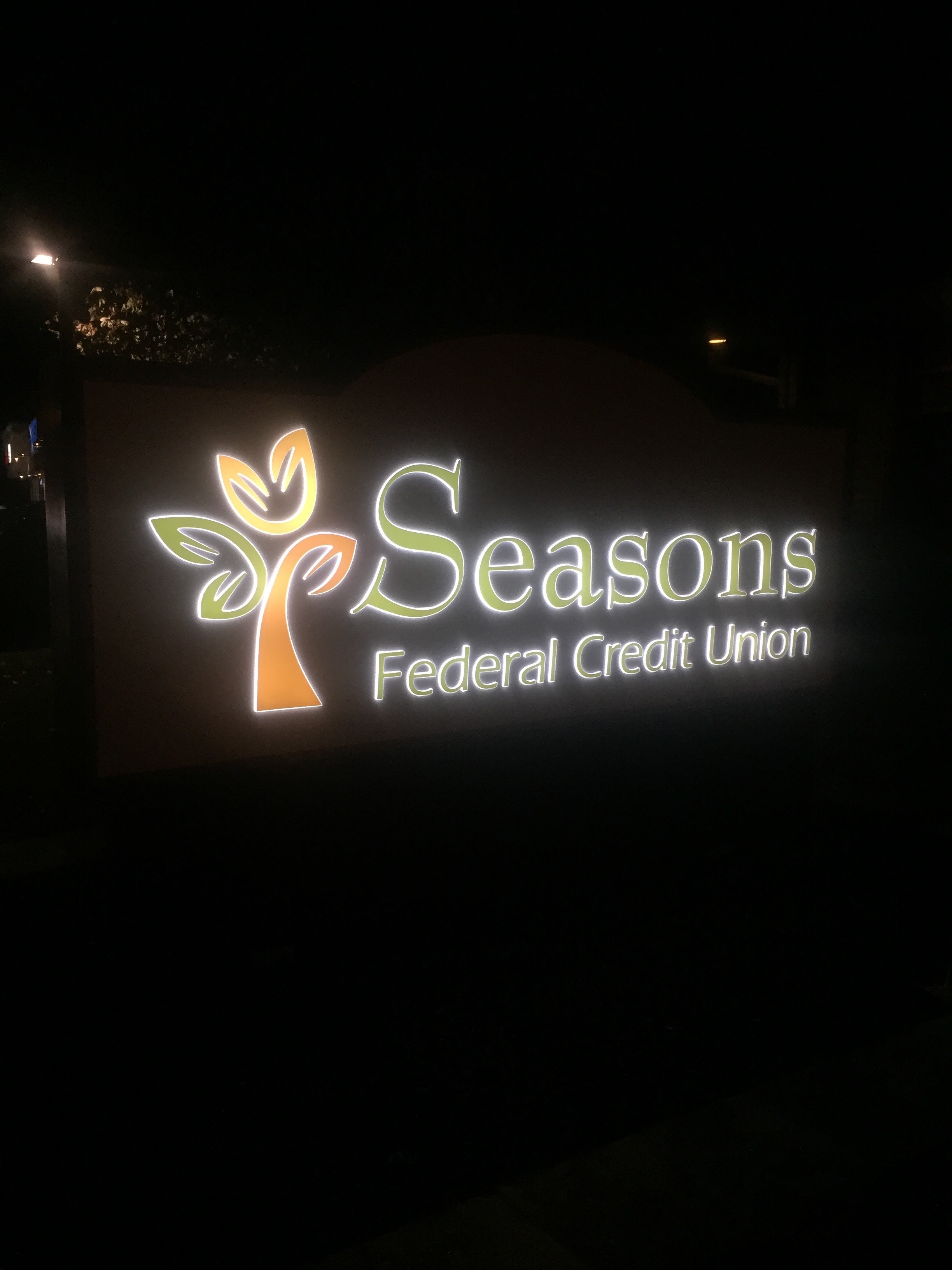 Seasons Federal Credit Union Channel Letter