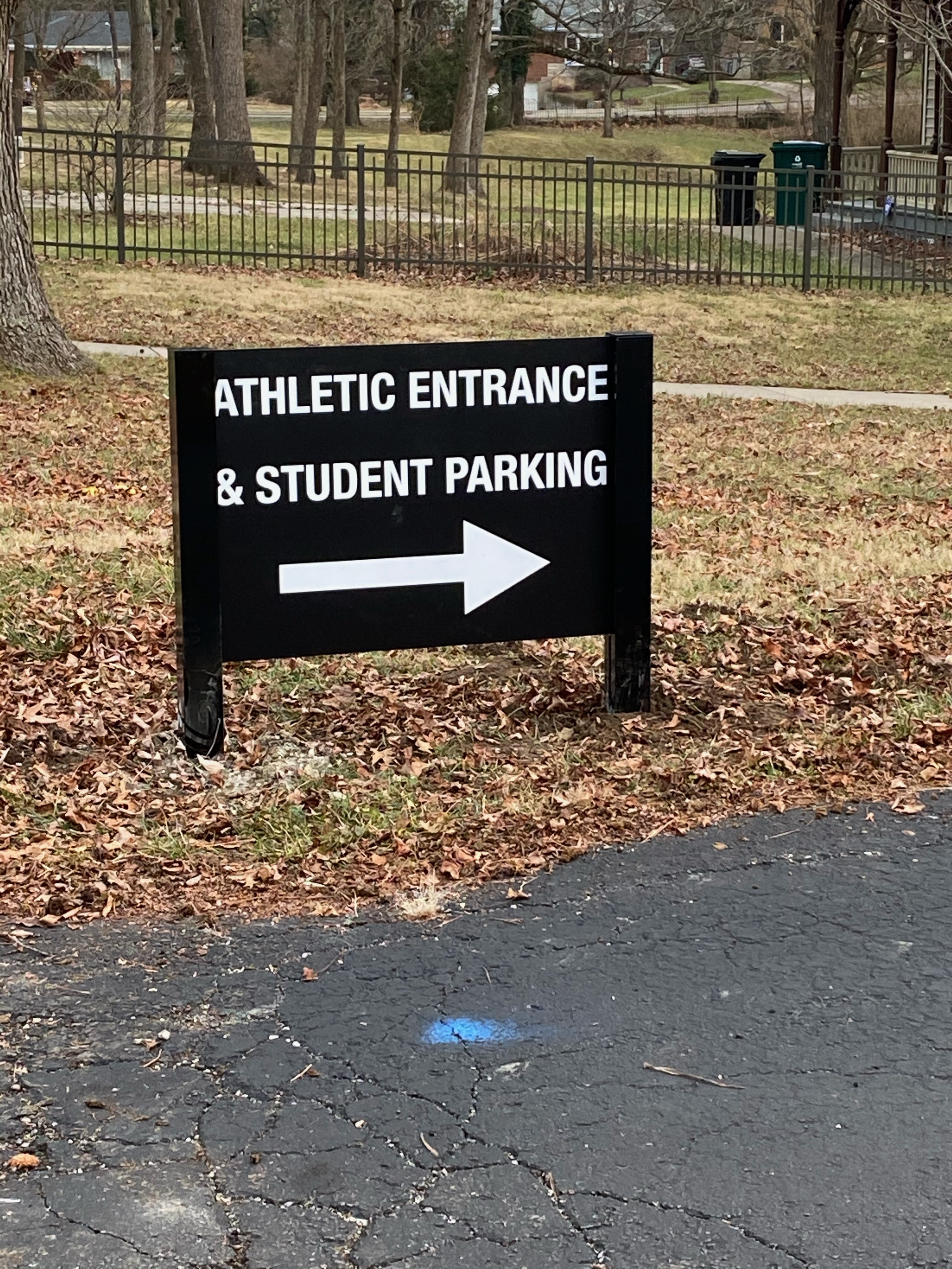 Student Parking Post & Panel Sign