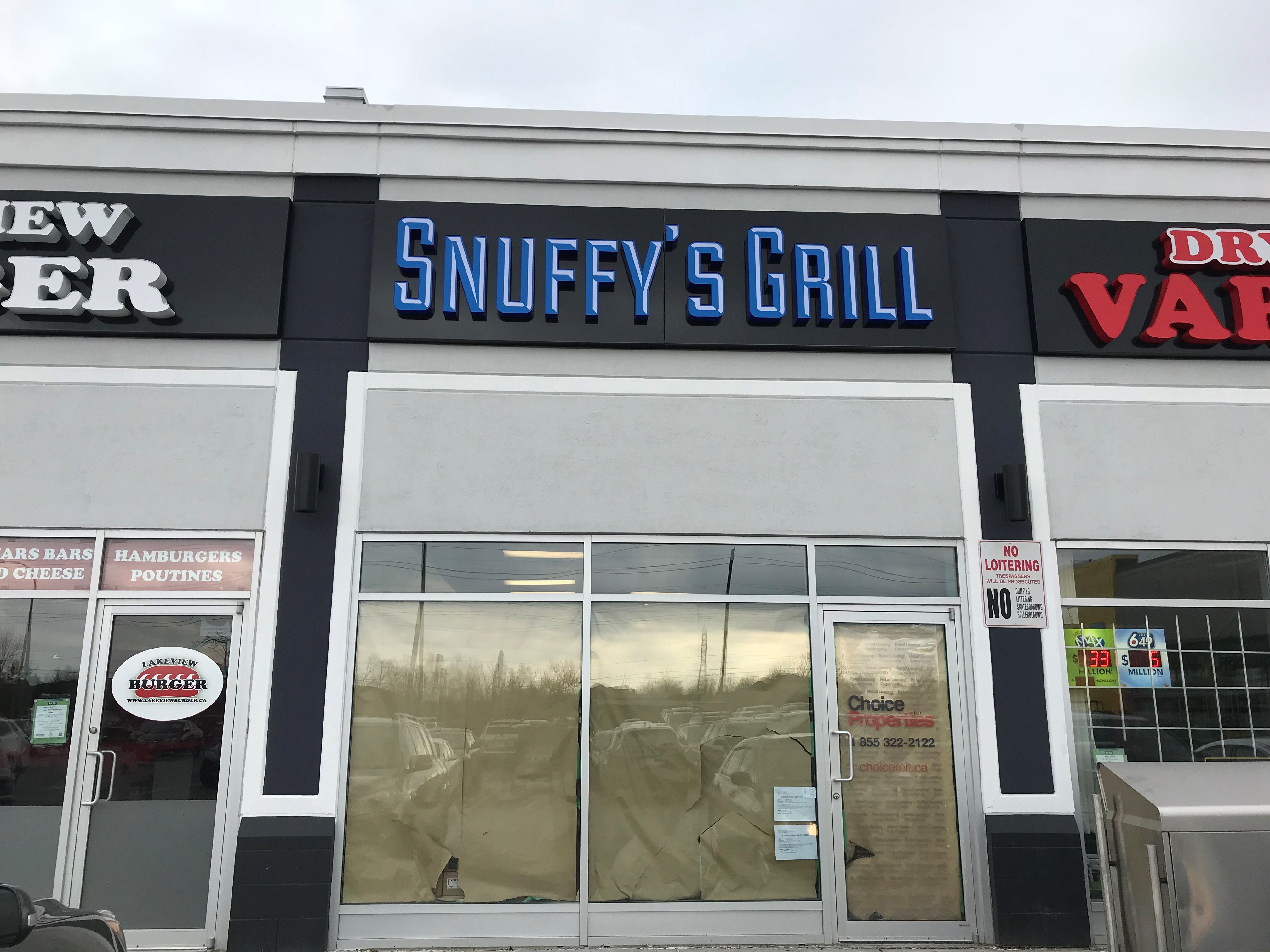 Snuffy's Grill Channel Letters