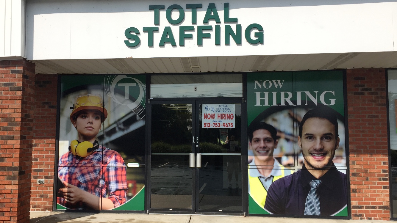 Total Staffing Storefront Graphics