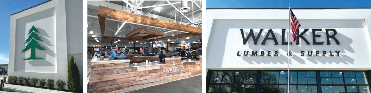 Walker Lumber signage
