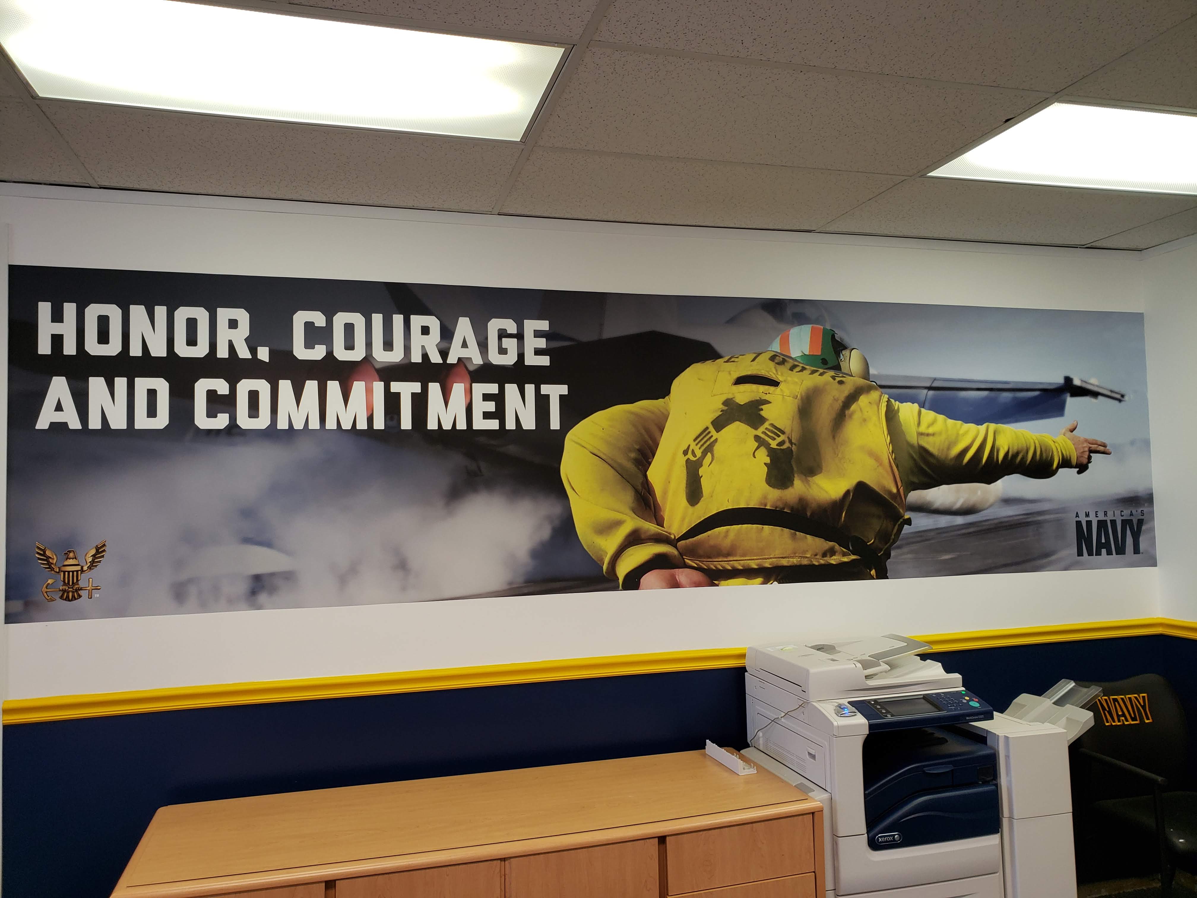 Navy Wall Graphic