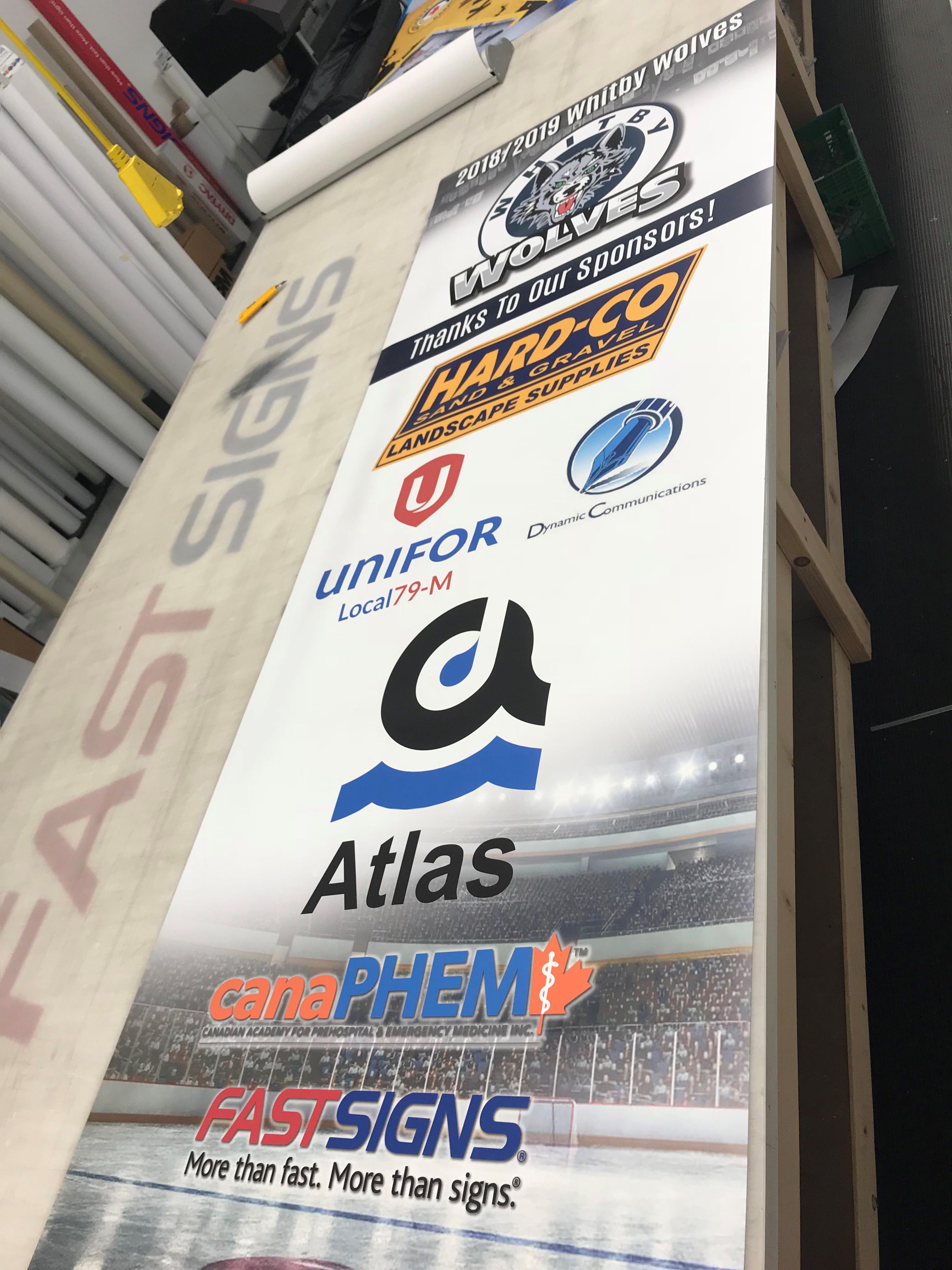 Whitby Wolves Retractable Banner