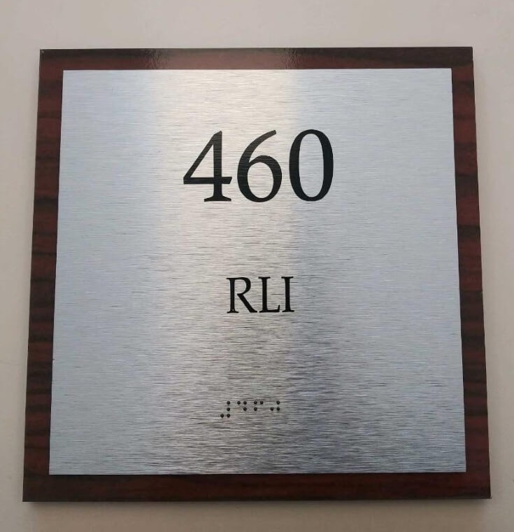 ADA room sign