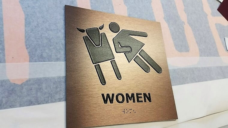 ADA restroom sign