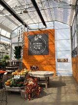 Custom signage on the wall