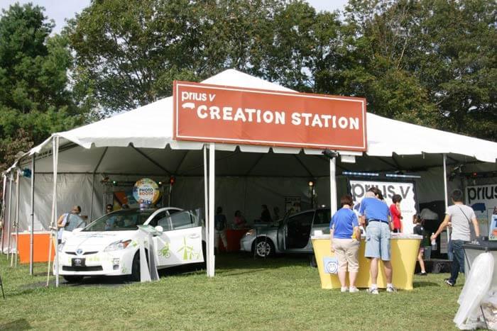 Prius event tent