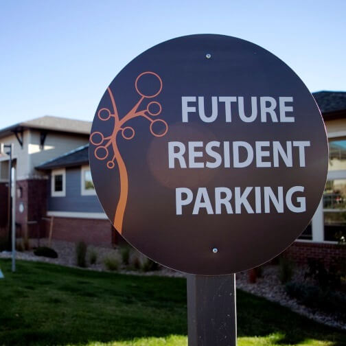 Custom Designed Resident Parking Sign