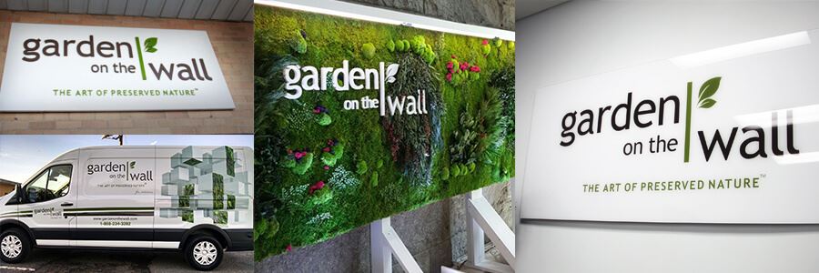 A collage of images sharing Garden on the Wall's branding