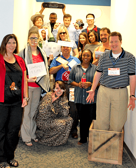 Group of people dressed up for Halloween 