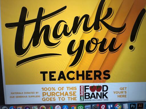 Thank you teachers sign