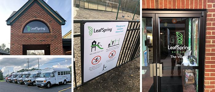 Preschool signage including fleet graphics, window graphics and more.