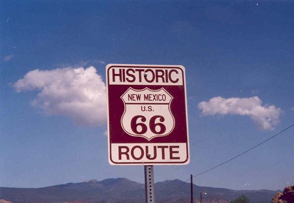 Historic Route 66 Signs are iconic symbols of the car culture of the 60s and 70s. 