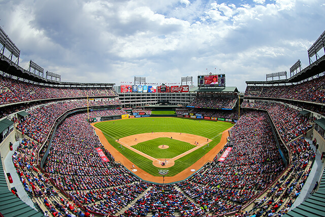 Texas Rangers sport event sign