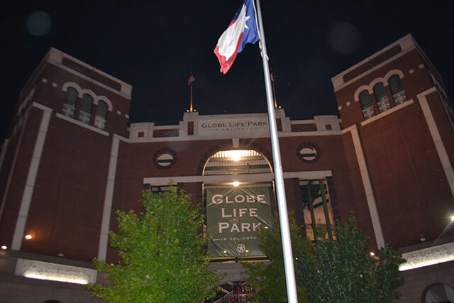 Texas Rangers sport event sign