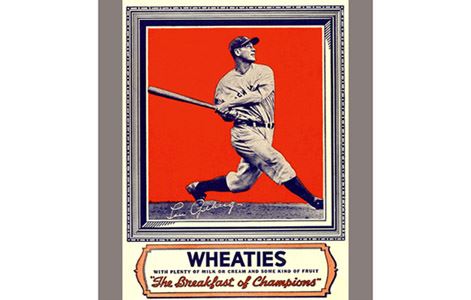A box of Wheaties featuring a baseball player on it