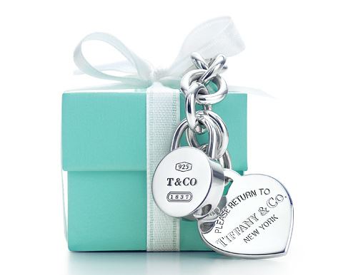 A Tiffany & Co Box in the iconic Tiffany Blue color