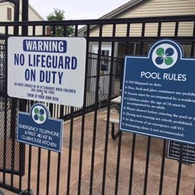 pool ada signs