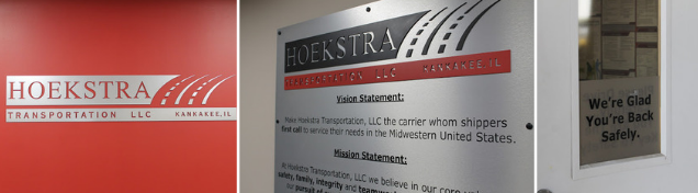 Hoekstra uses branding around their location