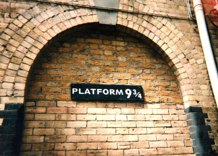Life imitates art when Kings Cross Station added the now famous Platform 9 ¾ sign in honor of Harry Potter.
