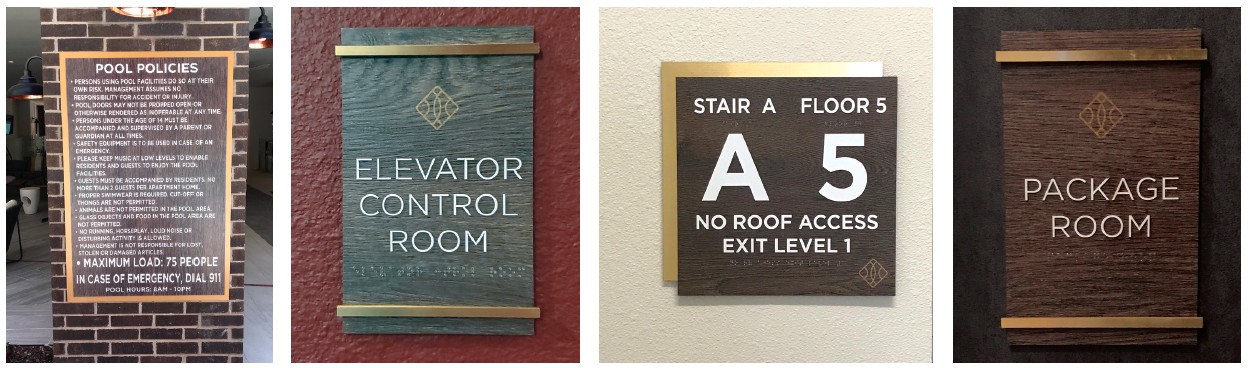 Durham Heights Apartment signage