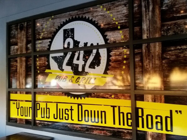 242 Pub and Grill’s sign