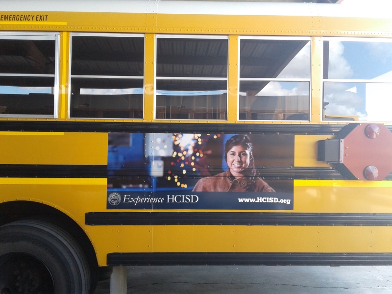 Harlingen Consolidated Independent School Bus Banner