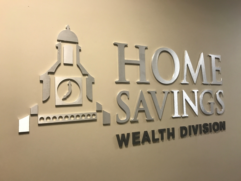 Home Savings Bank Wealth Division sign