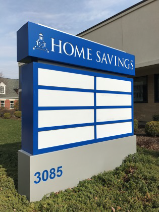 Home Savings Monument Sign