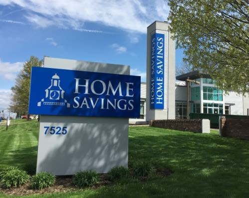 Home Savings Sign