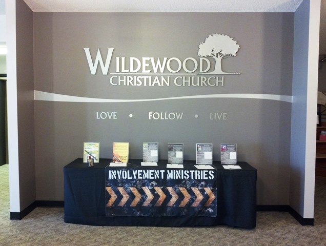 Wildewood Christian Church dimensional sign