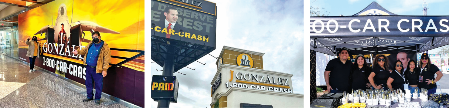 J. Gonzalez Law Firm signage