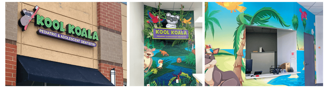 office spaces with jungle decor